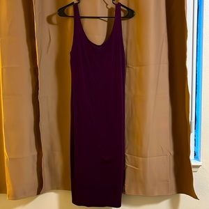 Like new purple dress with zipper in the back